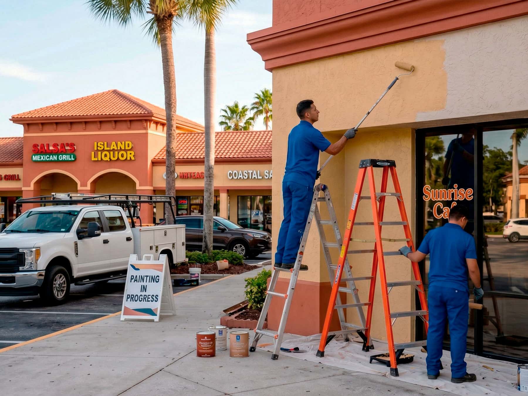 Commercial interior painting project