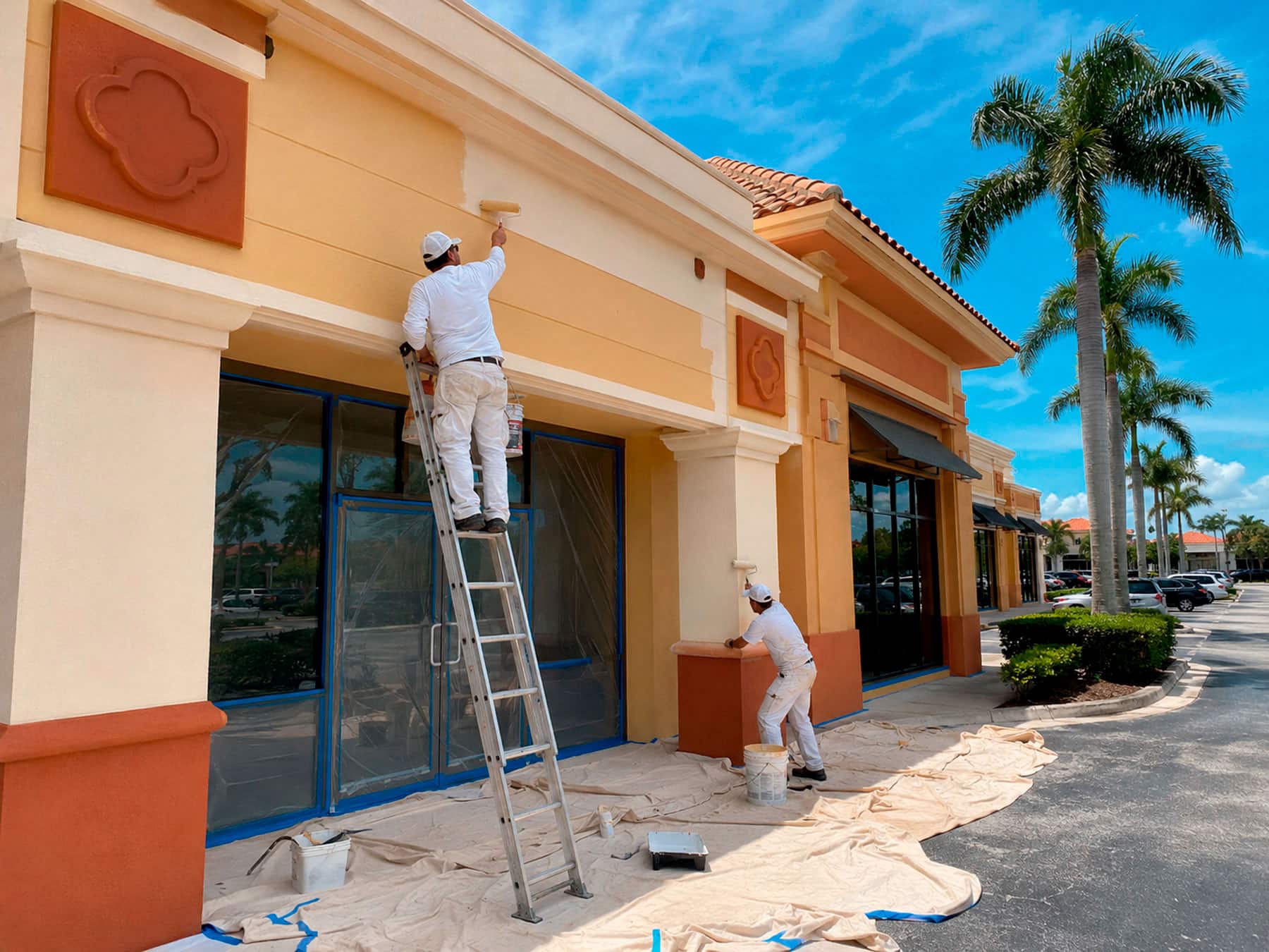 Commercial painting project