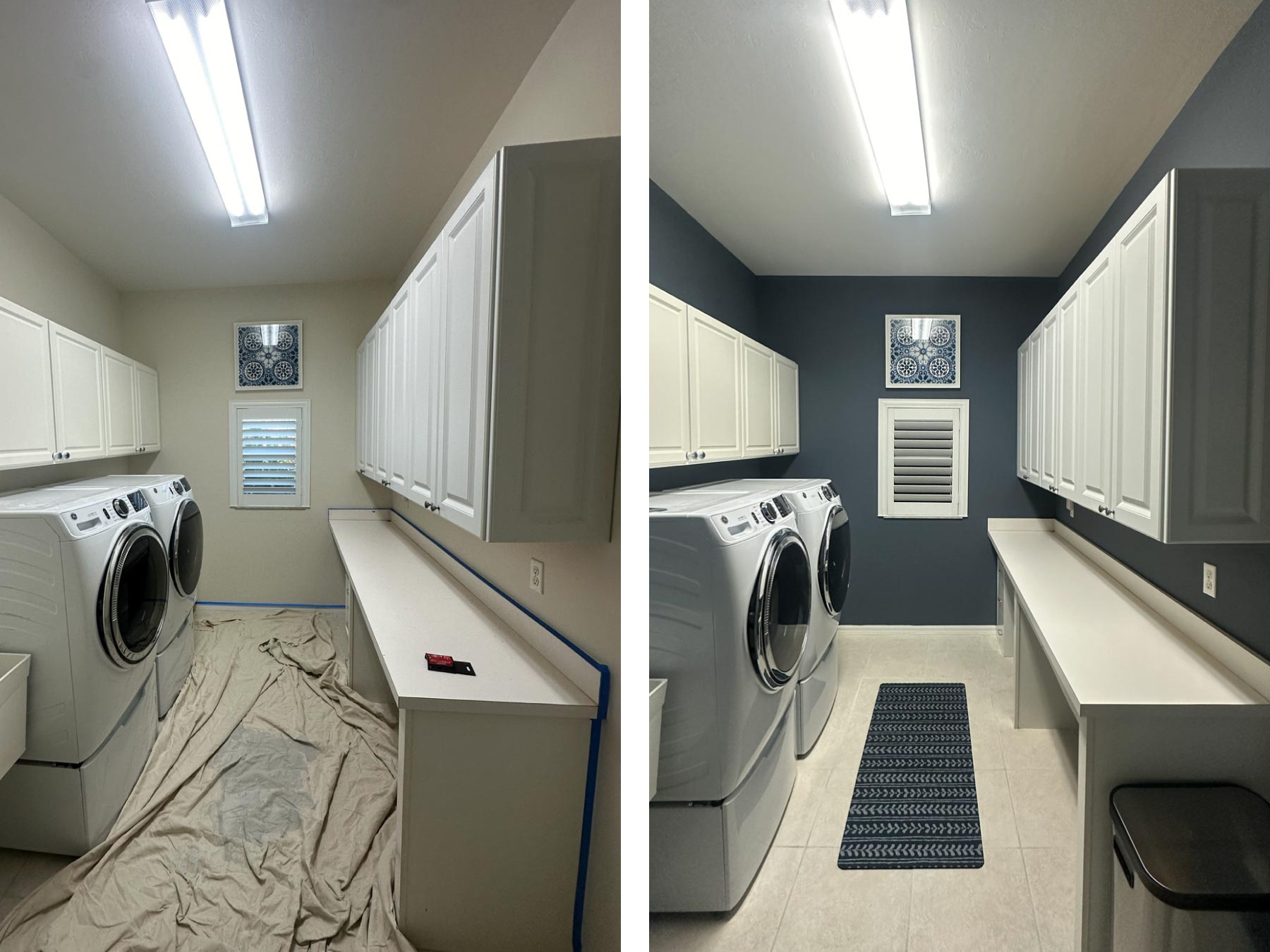 Before and after renovation
